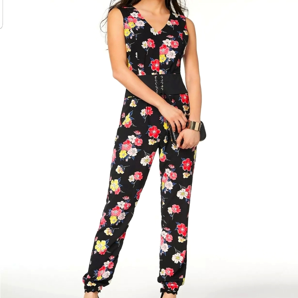 XOXO Corset-Waist Jumpsuit